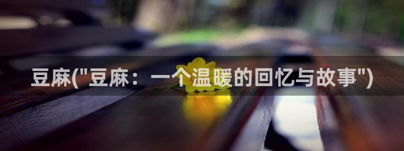 麻豆av专区：豆麻(\